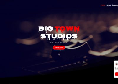 Big Town Studios website designed by KCV Strategic