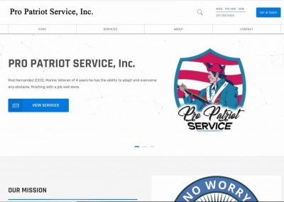 Pro Patriot Service website by KCV Strategic